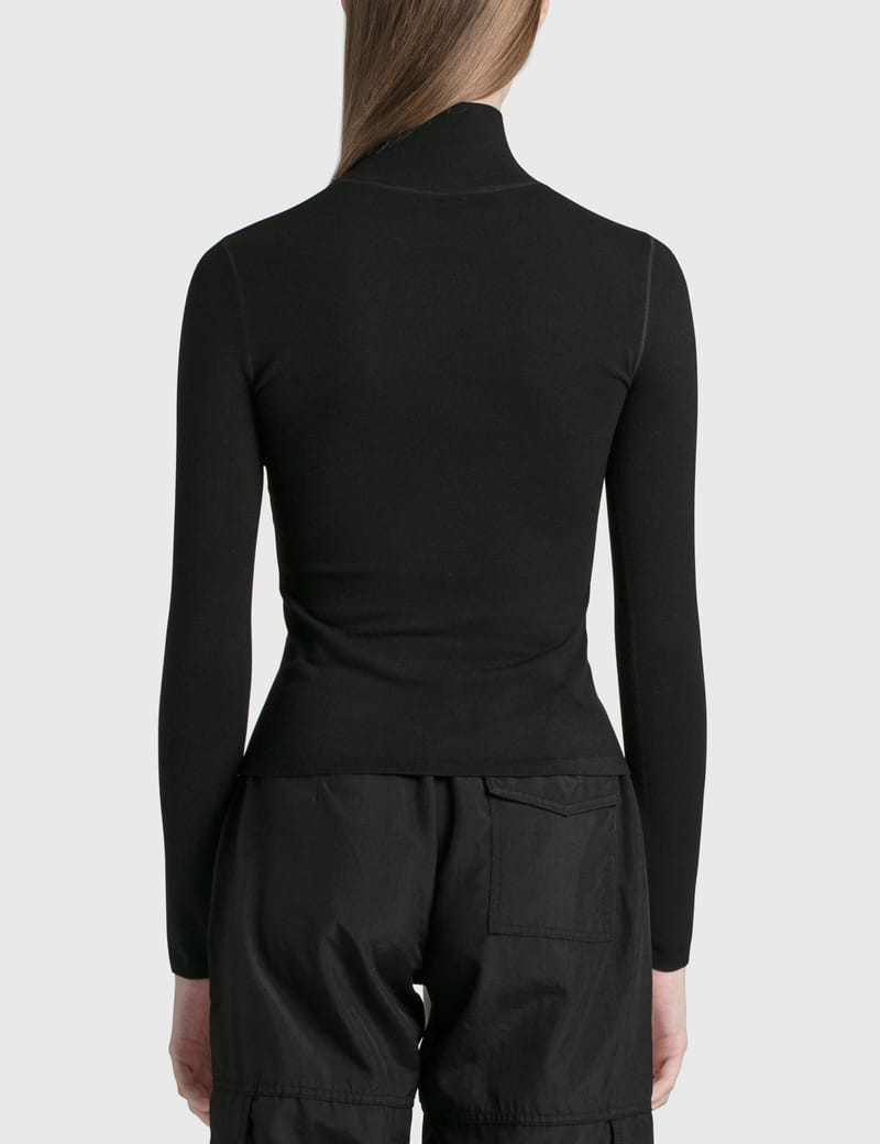 アレキサンダーワン　チェストロゴT Vネック クロップドプルオーバー アレキサンダーワン チェストロゴT Vネック クロップドプル