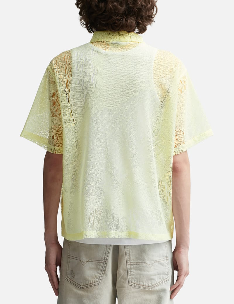 Brain Dead - ENGINEERED MESH SHORT SLEEVE BUTTON UP | HBX