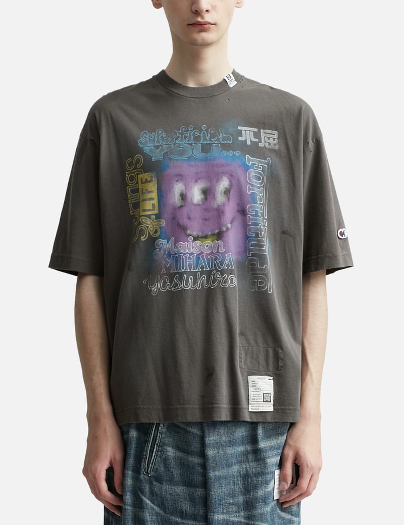 Maison Mihara Yasuhiro - Distressed T-shirt | HBX - Globally