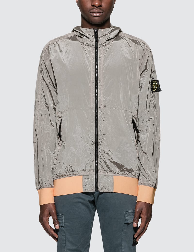 Stone island nylon metal online watro hooded down jacket