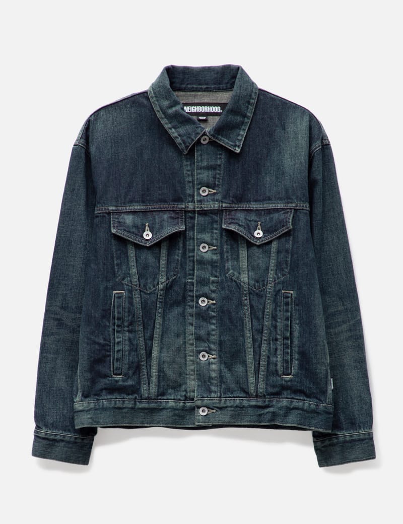 665NEIGHBORHOOD WASHED DENIM TYPE-4 JACKET