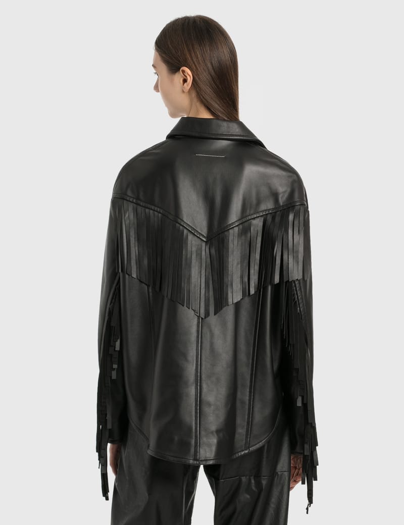 Maison Margiela leather fringe jacket参考定価¥400000