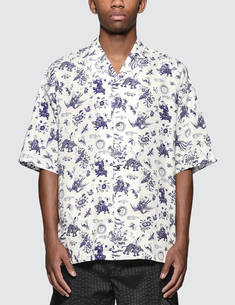 Sasquatchfabrix. - Old Nanpou Notched Collar H/S Shirt | HBX