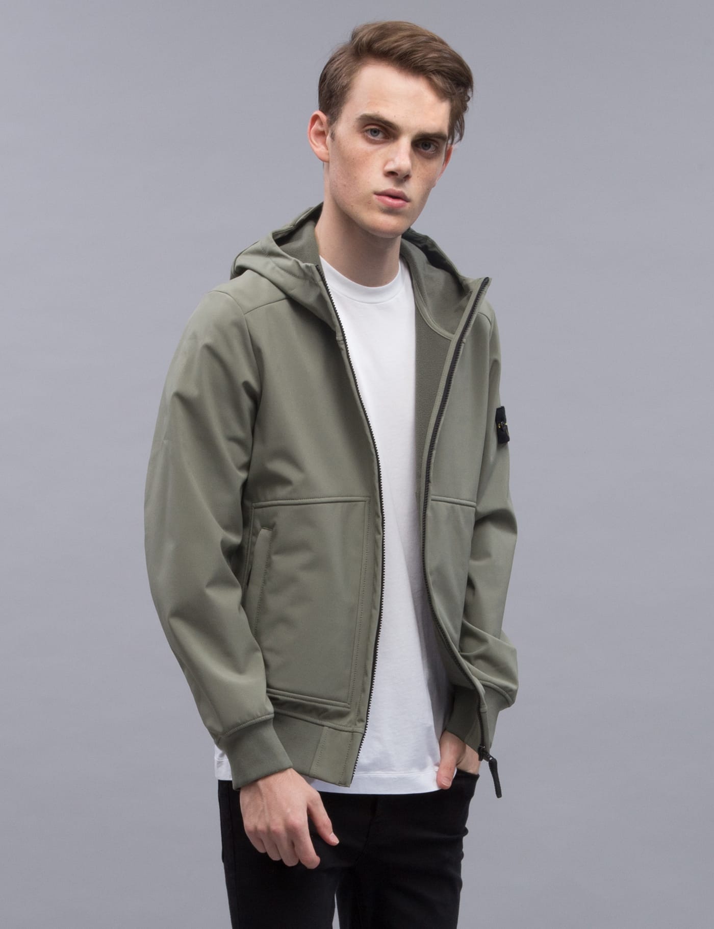 Stone Island - Soft Shell-R | HBX - Globally Curated Fashion and 