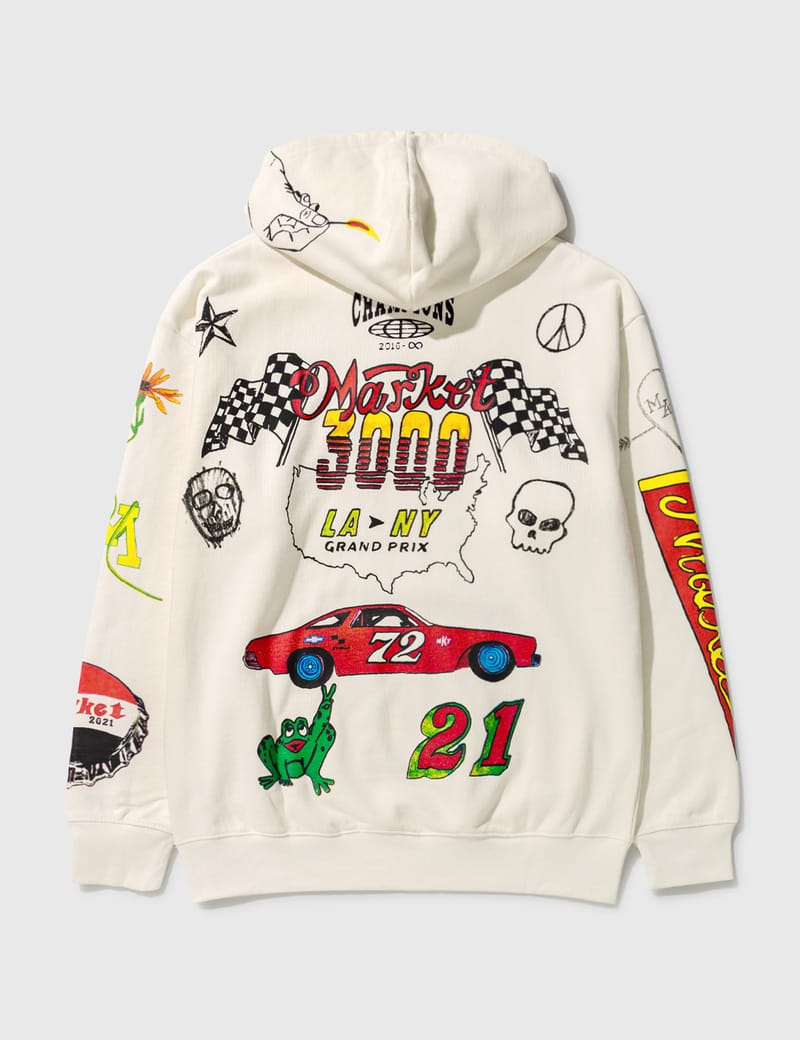 Market - Varsity Hand Drawn Hoodie | HBX
