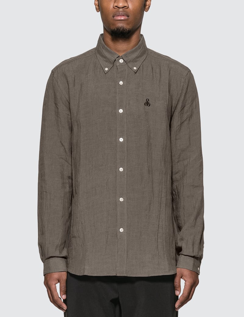 SOPHNET. - Linen Basic B.D Shirt | HBX - Globally Curated Fashion and  Lifestyle by Hypebeast