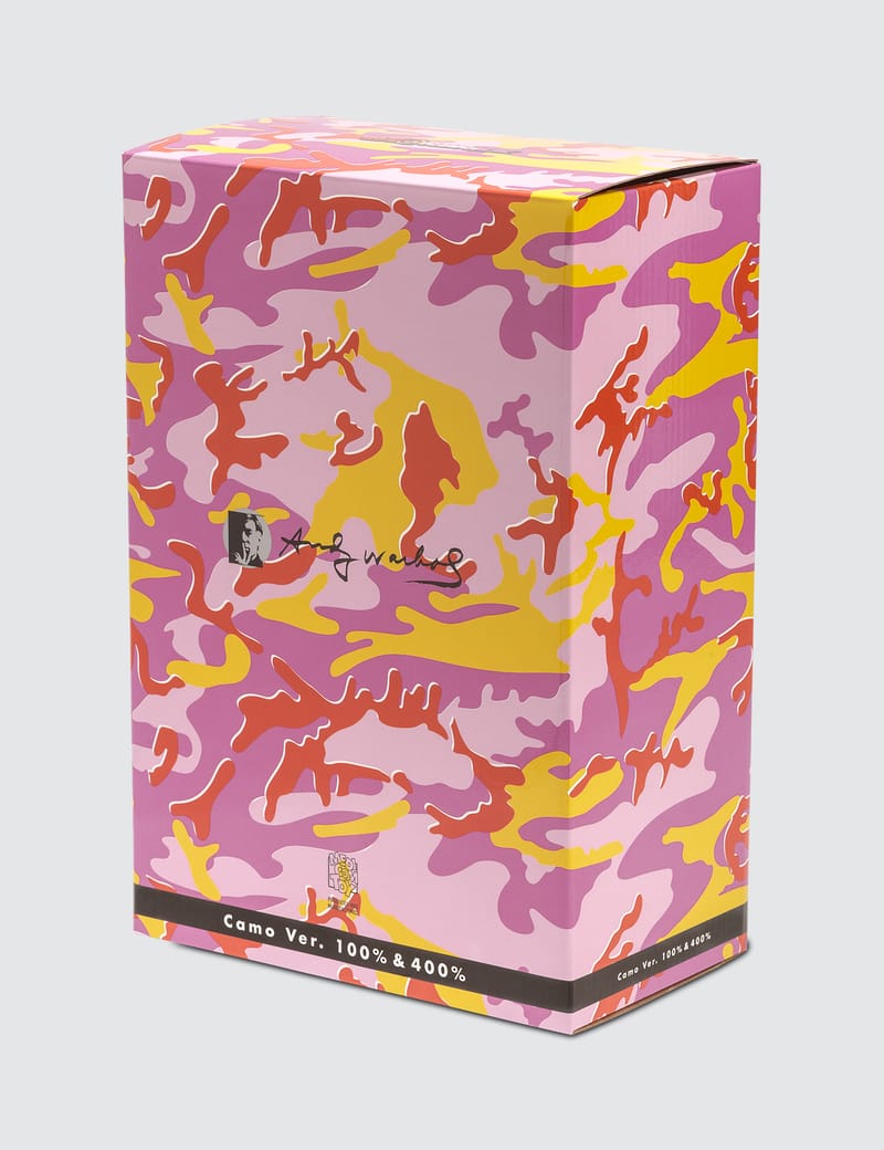 Medicom Toy - 100% & 400% Andy Warhol Bea@rbrick Set (camo