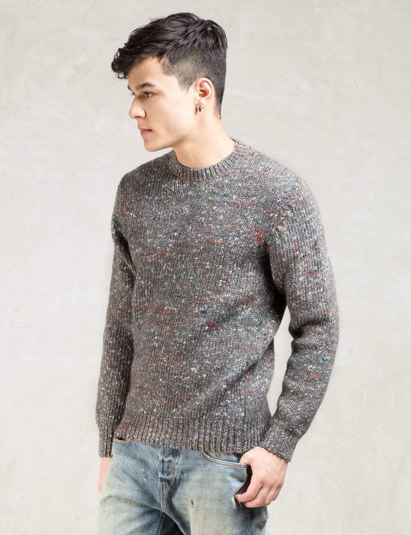 Paul Smith Red Ear - Grey Red Ear Crewneck Sweater | HBX