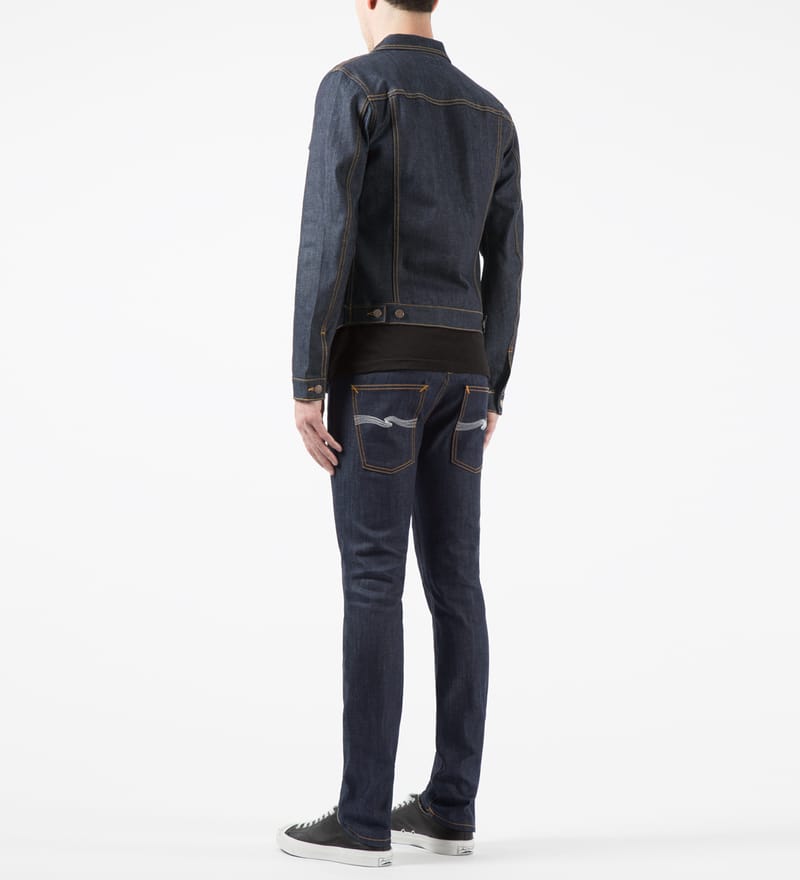nudie jeans 【希少】Thin Finn Dry Ecru Embo Thin Finn Dry Ecru Embo - casadenim