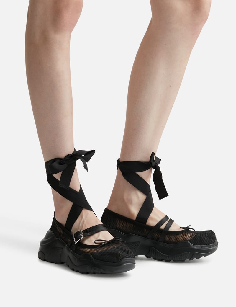 AKIKOAOKI Flora - Edgy platform Mary Janes with stud charms and a