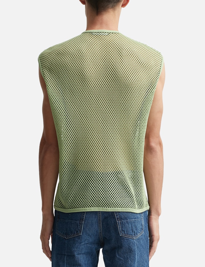 Raf Simons SLEEVELESS NET TOP HBX Globally Curated Fashion and