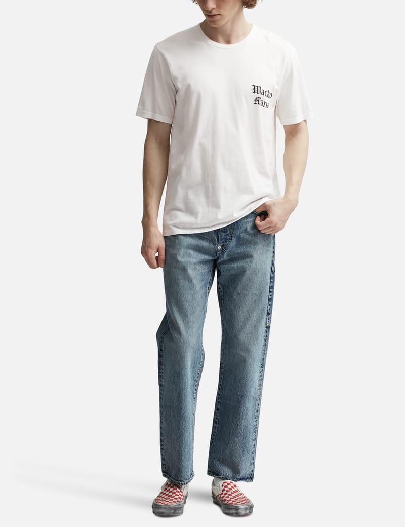【WACKOMARIA】TIM LEHI クルーネックスエットシャツ 24FW-WMT-TEE07] Wacko Maria x Tim Lehi Type-2 Crewneck T