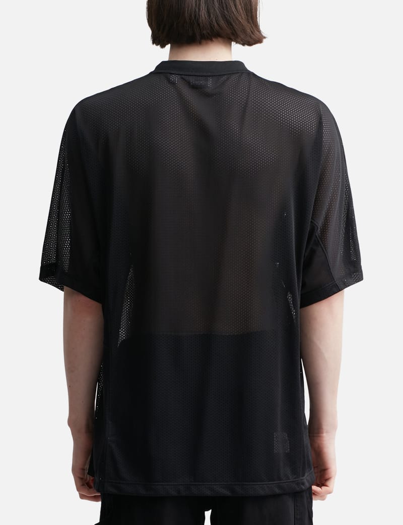 Burberry - スローガンプリント ナイロンメッシュ Tシャツ | HBX