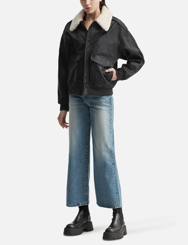 GLOWNY - AIR FORCE LEATHER JACKET | HBX - Globally Curated