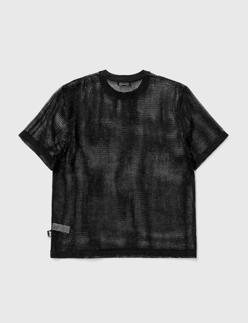 【STUSSY】☆半袖Tシャツ☆MESH JERSEY CREW Stüssy Stussy Mesh Jersey Crew 'Black' | REVERSIBLE