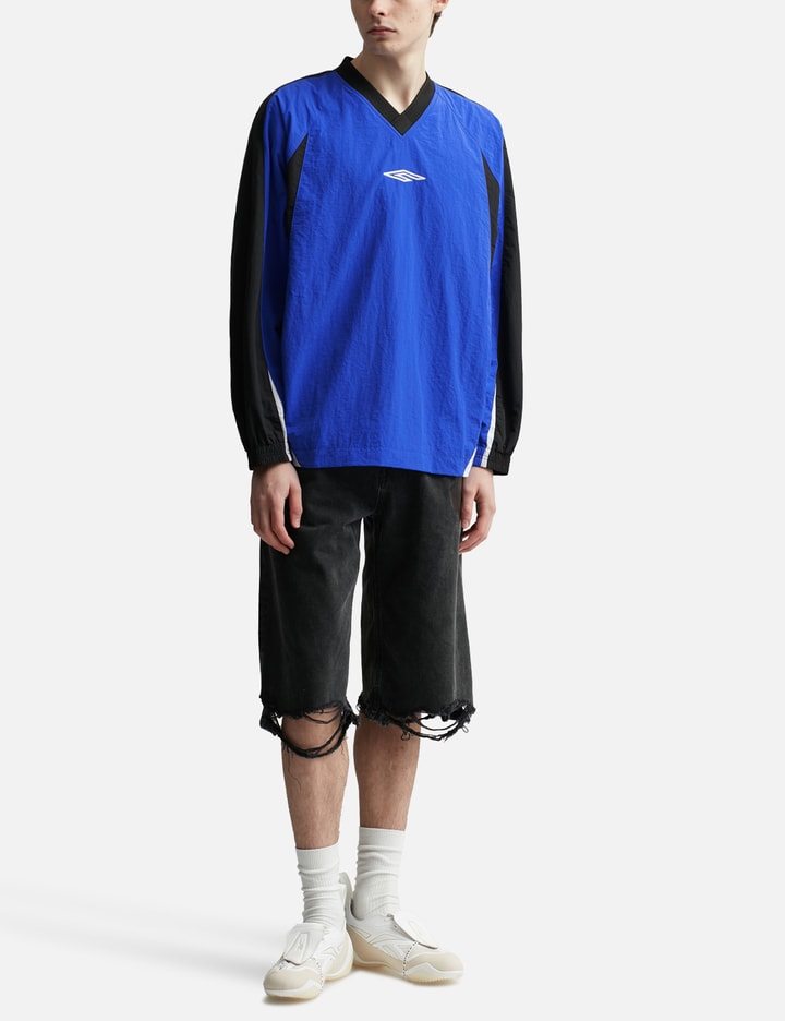 CODA - Blue Nylon All Weather Pro Sports Pullover | HBX
