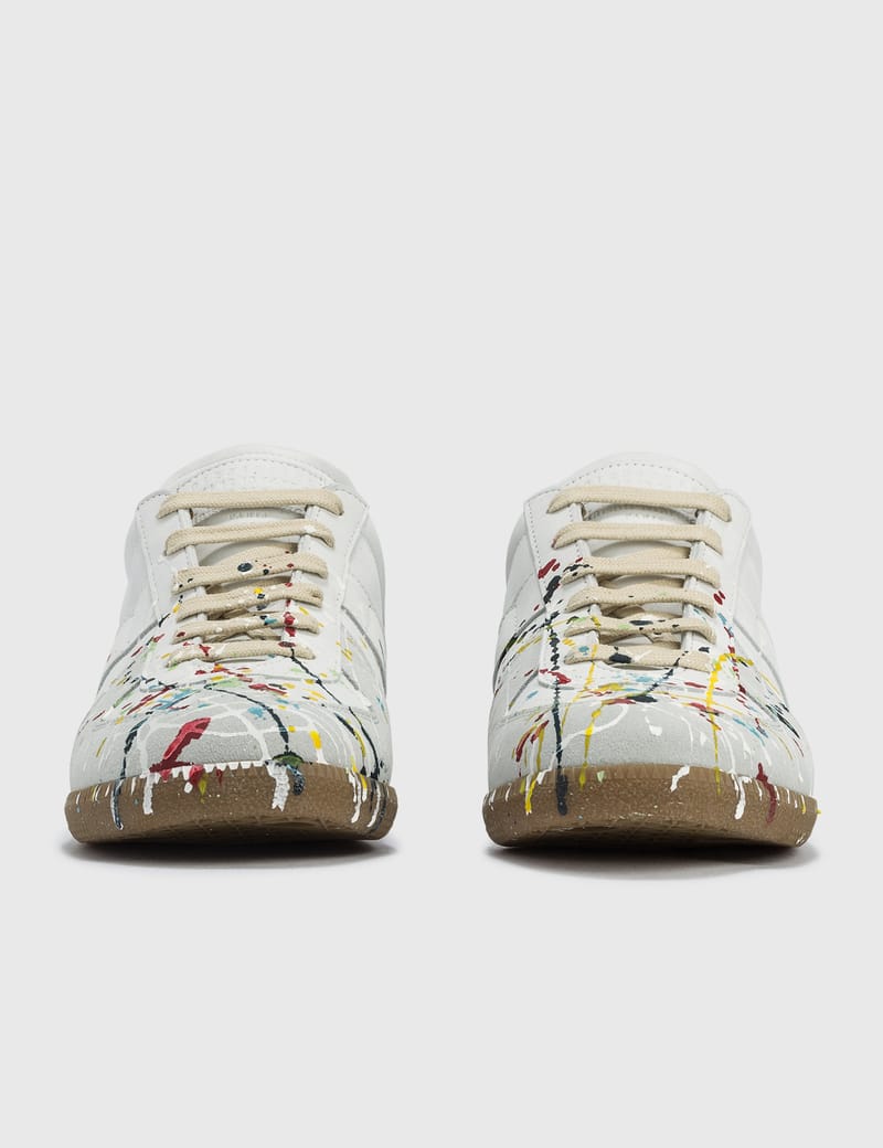 Maison Margiela - Replica Paint Drop Sneakers | HBX