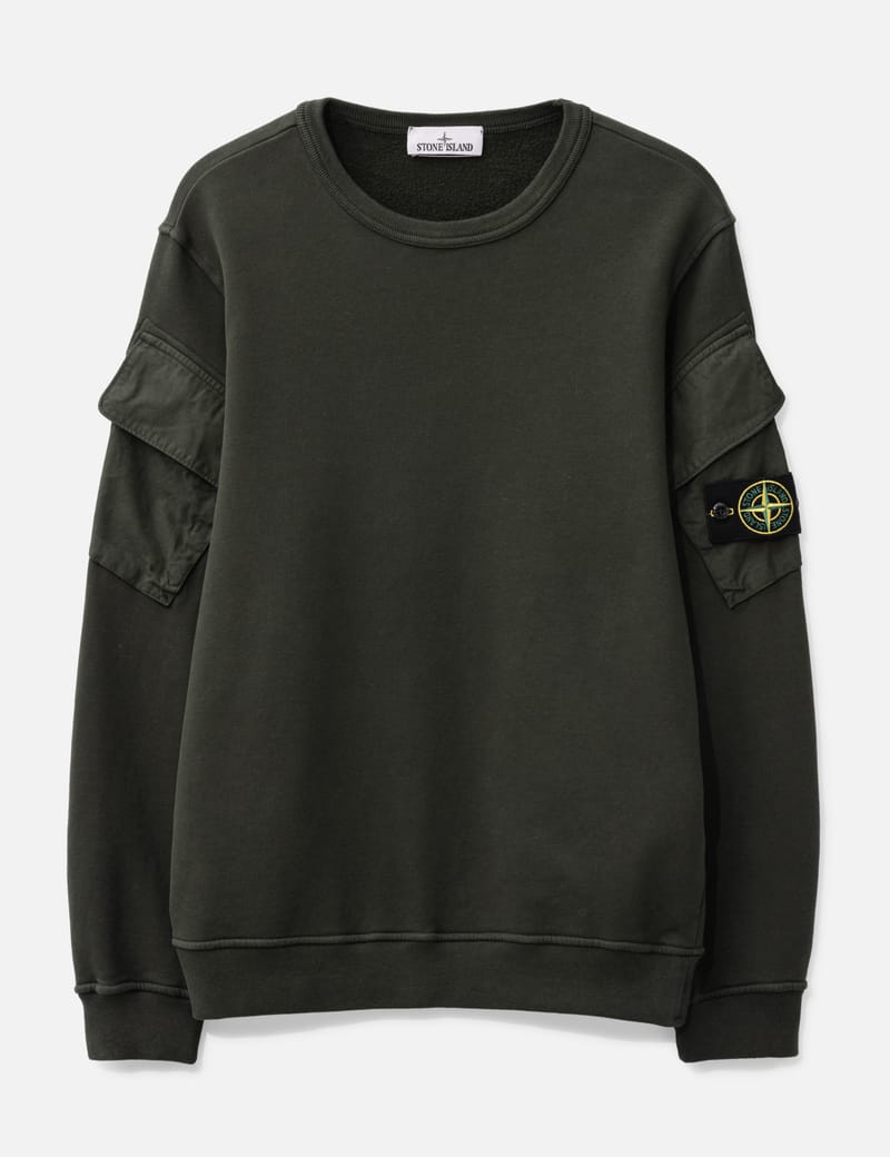 【送料&関税込】Stone  Old Effect Sweatshirt Stone Island Old Effect Crewneck Sweatshirt Charcoal Grey