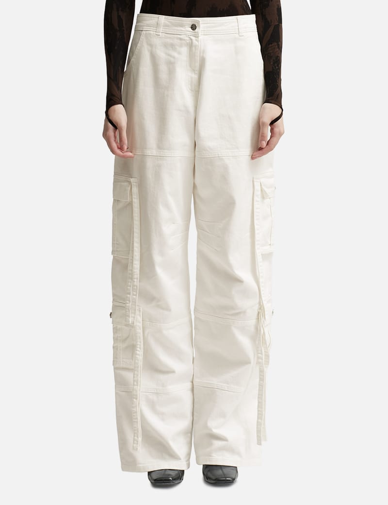 ANDREĀDAMO - PANTS WITH DOUBLE BELT | HBX - Globally Curated