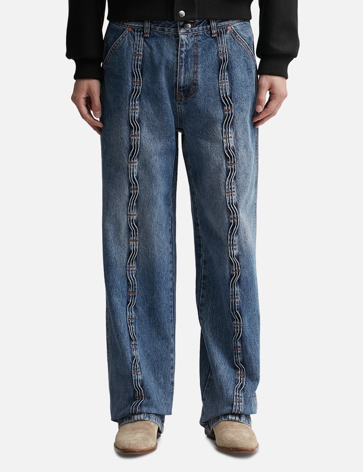 Andersson Bell - Wave Wide Leg Jeans | HBX - Globally Curated Fashion ...