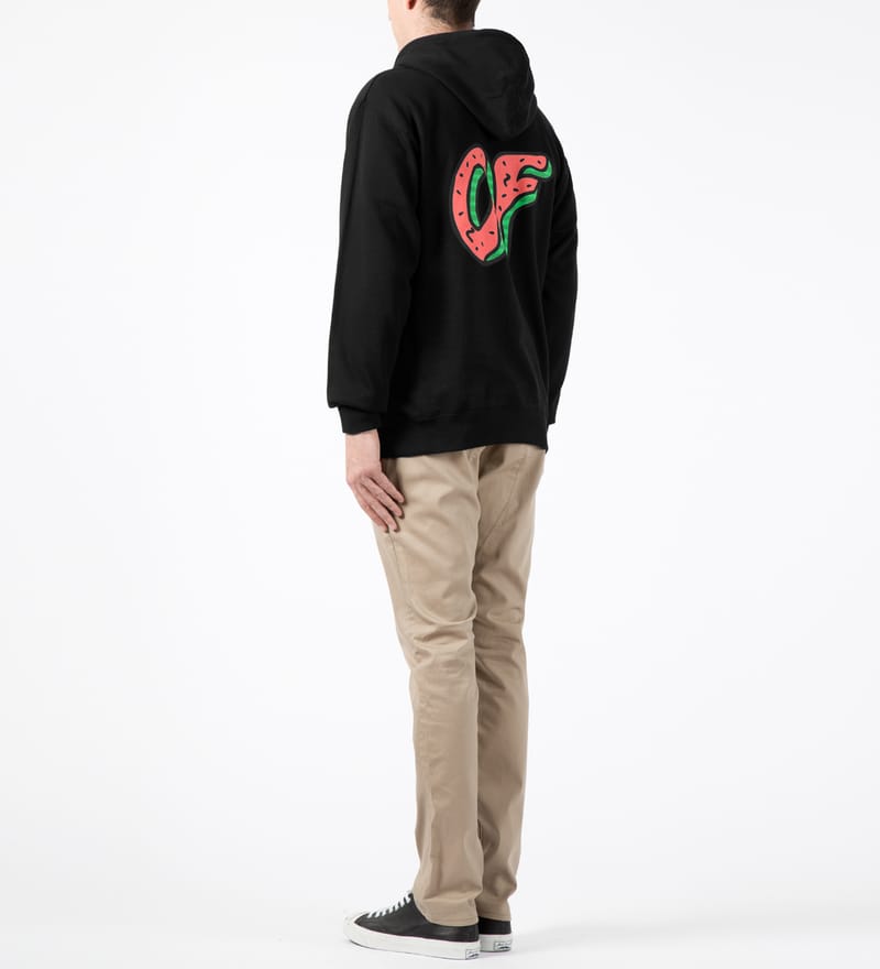 Odd Future Black OF Watermelon Donut Hoodie HBX Globally