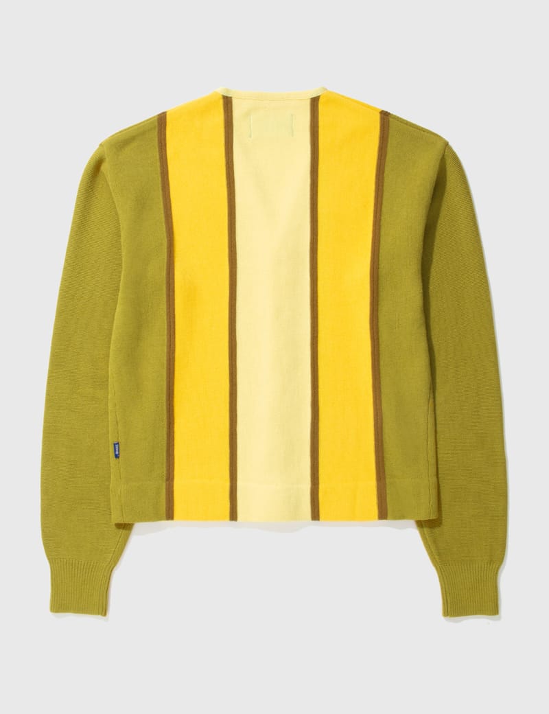 Mustard 2024 striped cardigan