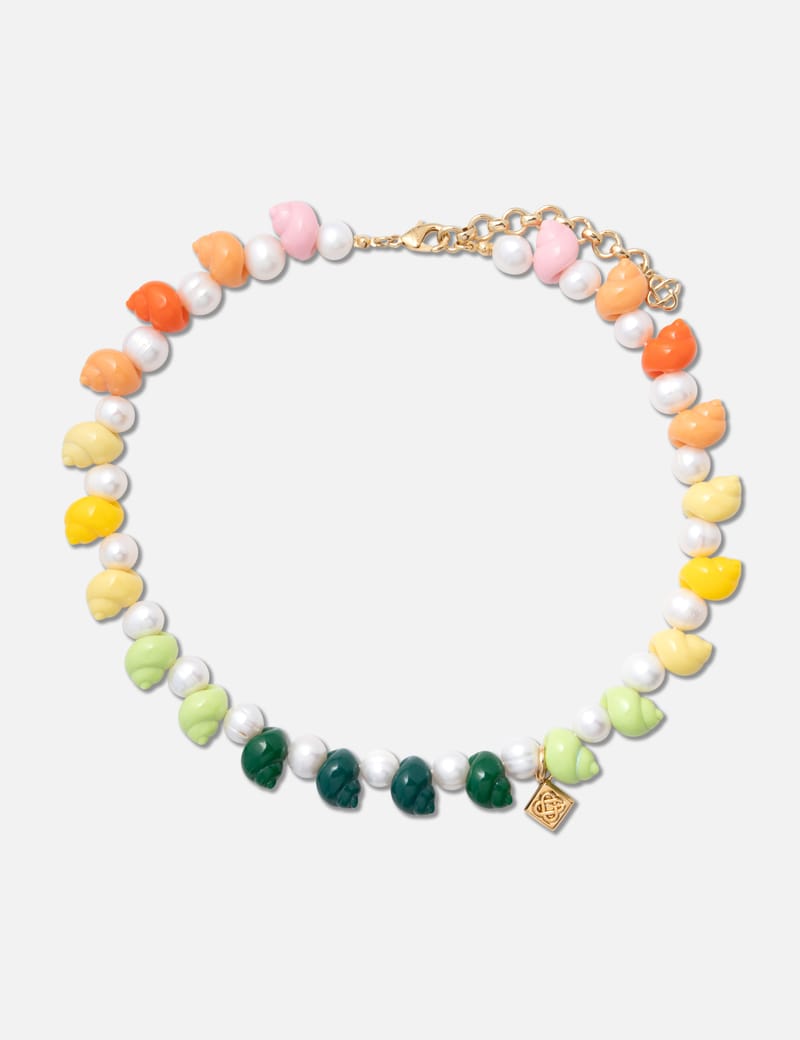 関税送料込【CASABLANCA】ショート Gradient Flower ネックレス Casablanca Gradient Flower Short Necklace in Multi | FWRD