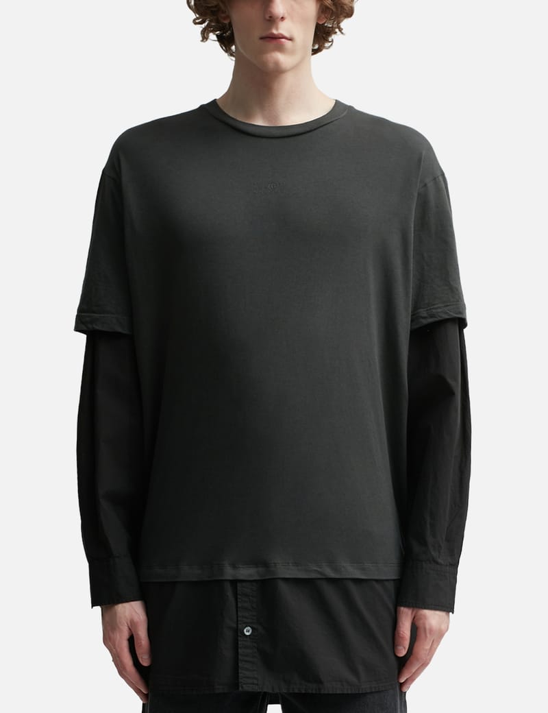 Tシャツ/カットソー(七分/長袖)MM6 Maison Margiela - ハイブリッド Tシャツ | HBX - ハイプビースト ... Tシャツ/カットソー(七分/長袖)