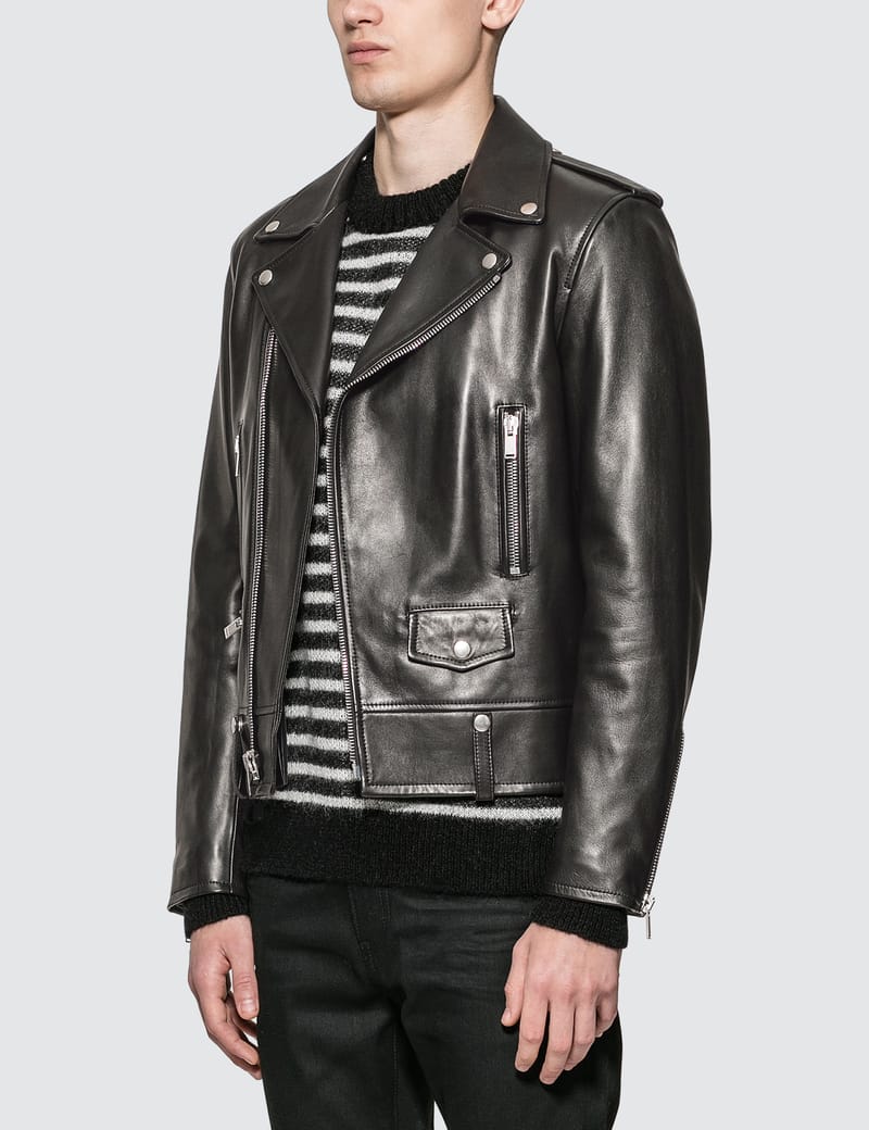 Saint laurent outlet bird motorcycle jacket