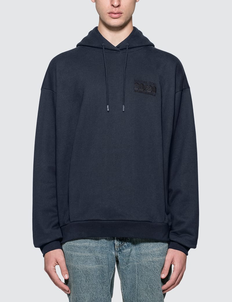 日本未発売 Martine rose Classic hoodie パーカー ネイビー econet.bi