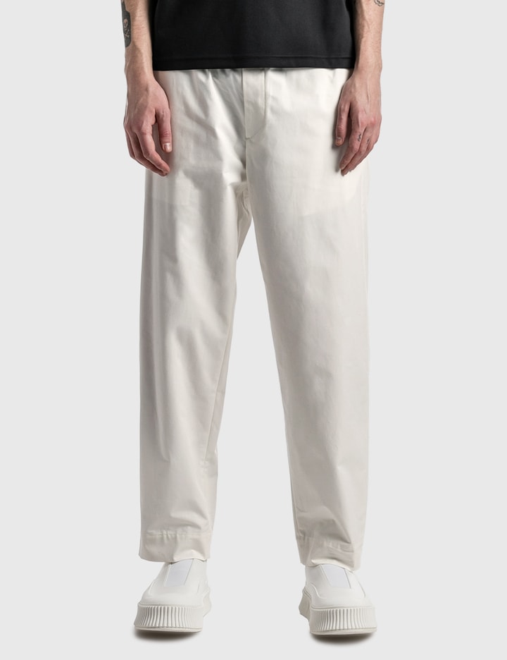 Jil Sander - ORGANIC WASHED TROUSERS | HBX - Globally Curated Fashion ...