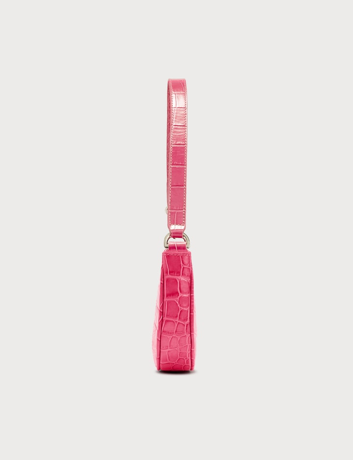 BY FAR - Rachel Hot Pink Croco Embossed Leather Bag | HBX - Globally ...