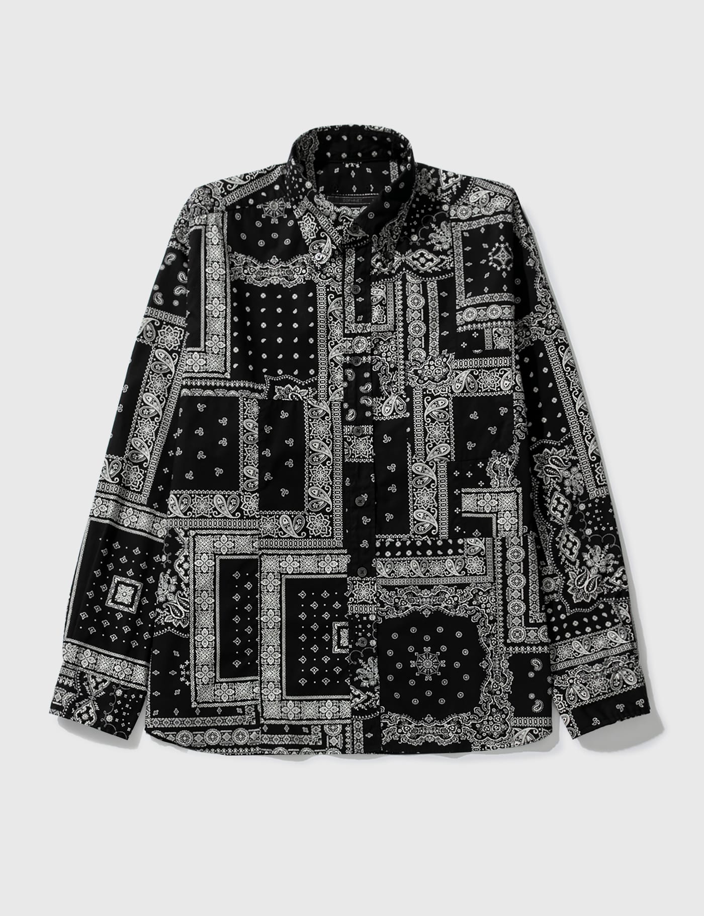 SOPHNET. - Star Elbow Patch Check Shirt | HBX - Globally Curated 