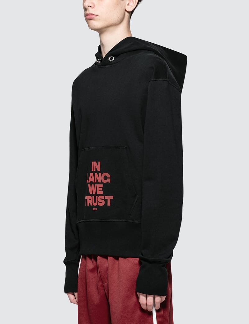 In lang we trust on sale hoodie