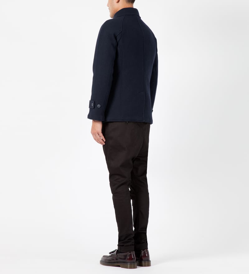 ジャケット・アウター BEDWIN MELTON P-COAT MARLON Bedwin & The Heartbreakers - Navy Marlon Peacoat Jacket