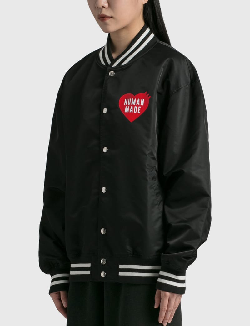 HUMAN MADE NYLON STADIUM JACKET black L - アウター