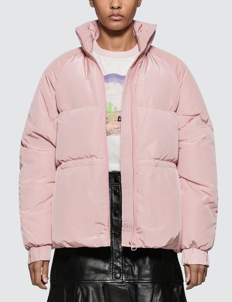 Ganni pink puffer jacket sale