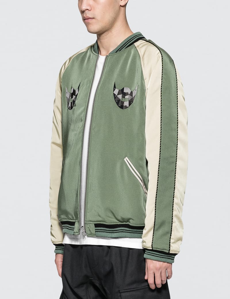 68▢MAGICSTICK 2FACE VARSITY JKT UT1228-8 Magic Stick - 2 Face Varsity Jacket | HBX - Globally Curated