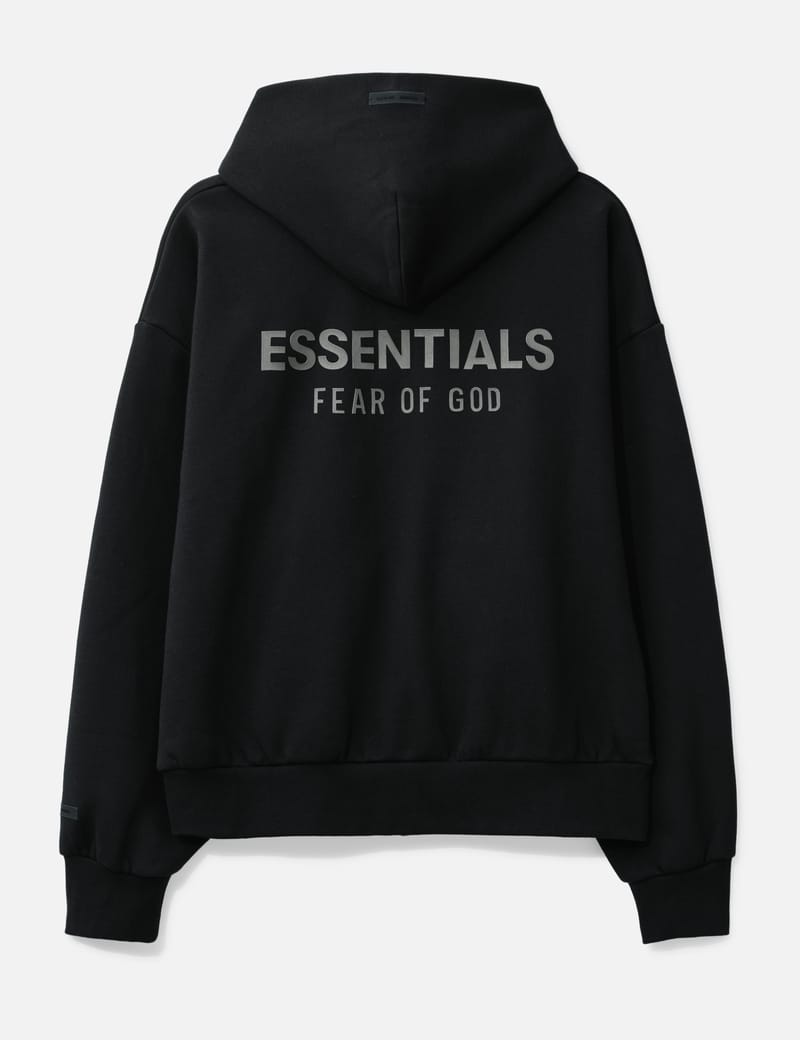 Fear of God Essentials - Classic Fit Fleece Zip-Up Hoodie | HBX