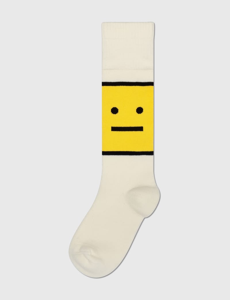 Acne Studios - Evil Face Logo Knee Socks | HBX