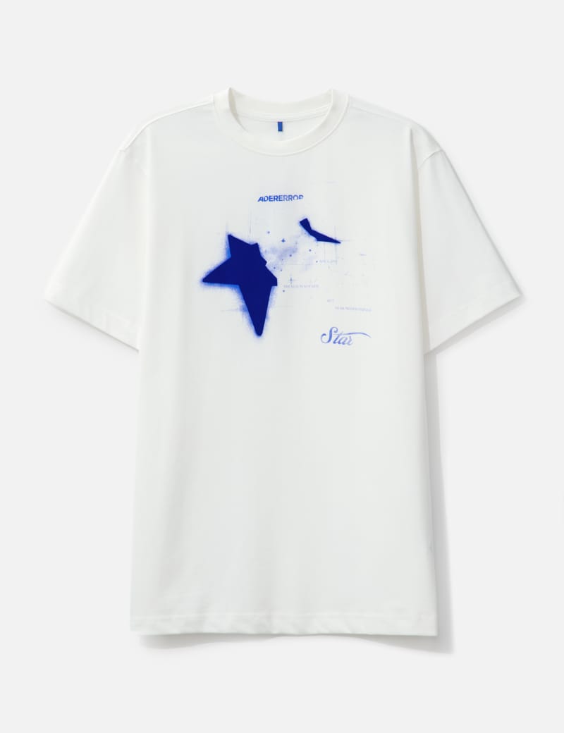 ENMER Blur Logo T-shirt ホワイト Sサイズ White - SchaferandweinerShops Ghana - contrasting-stitch