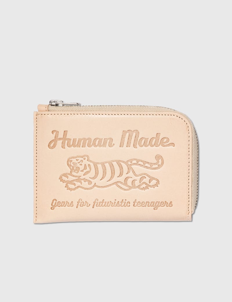 HUMAN MADE LEATHER WALLET BEIGE-