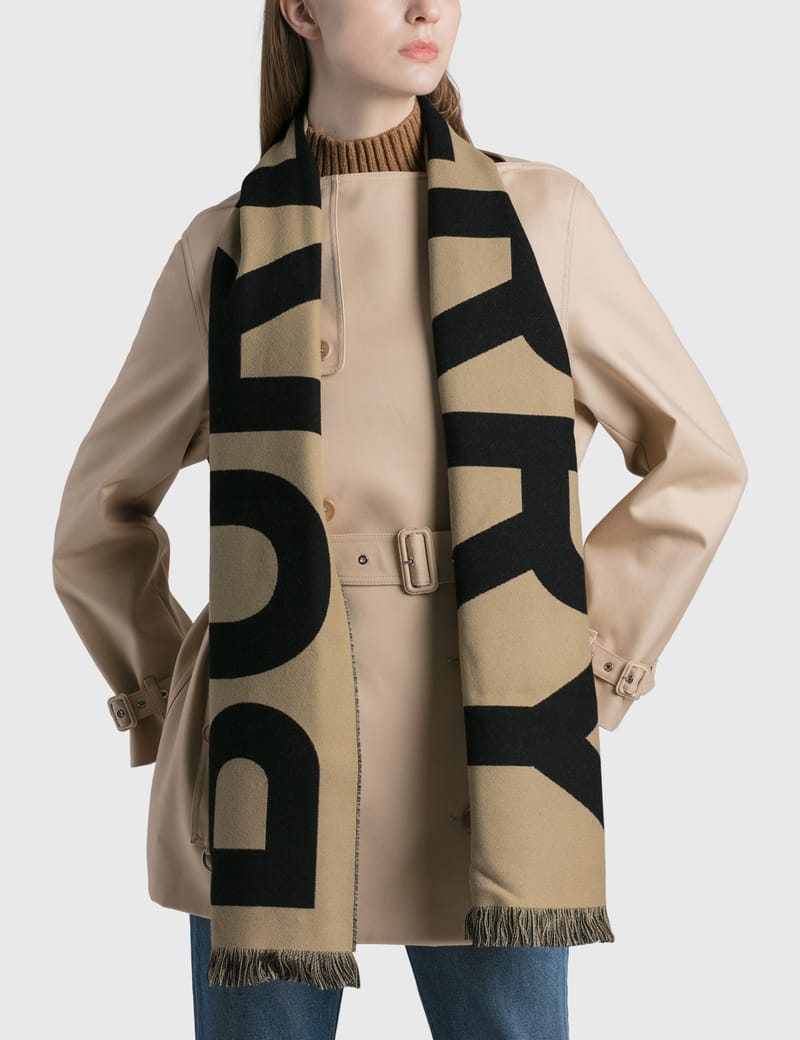 Burberry - Large Logo Wool Scarf | HBX - Globally Curated