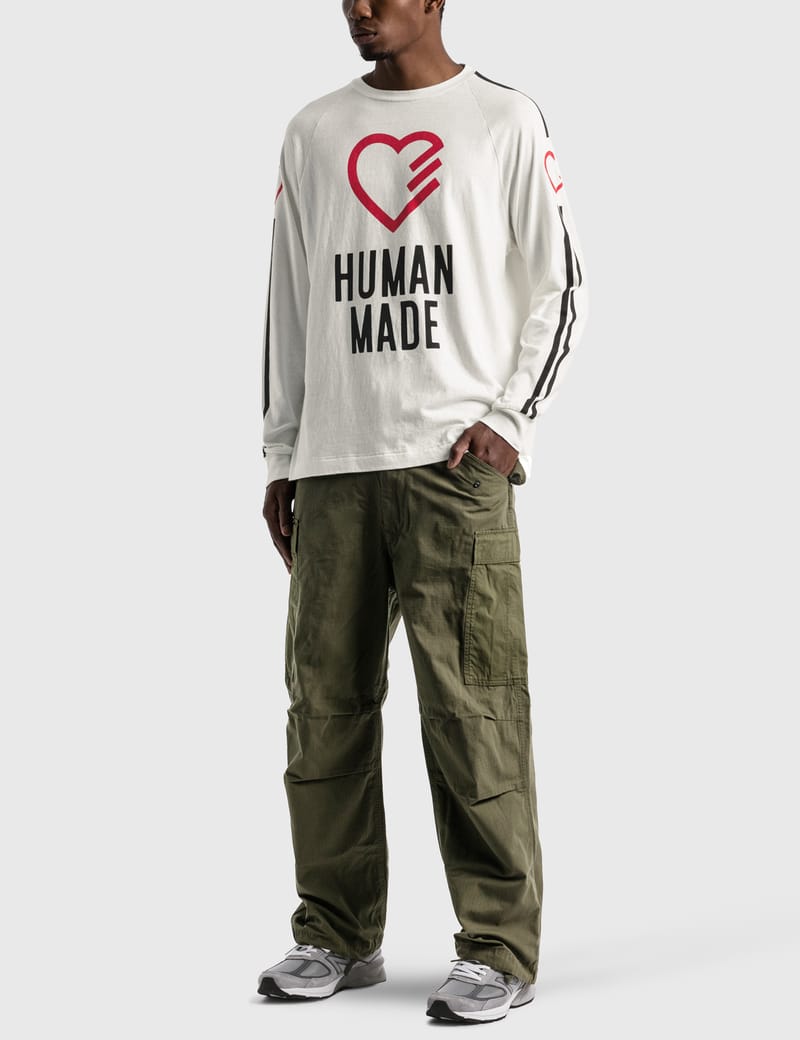 Human Made - Heart Long Sleeve T-shirt | HBX - Globally Curated