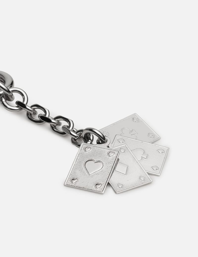 Maison Margiela Cards Keyring - Playful card charm with logo