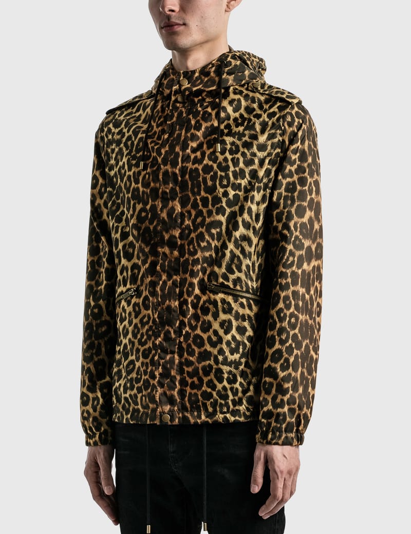 Saint Laurent - Leopard-Print Windbreaker | HBX - Globally