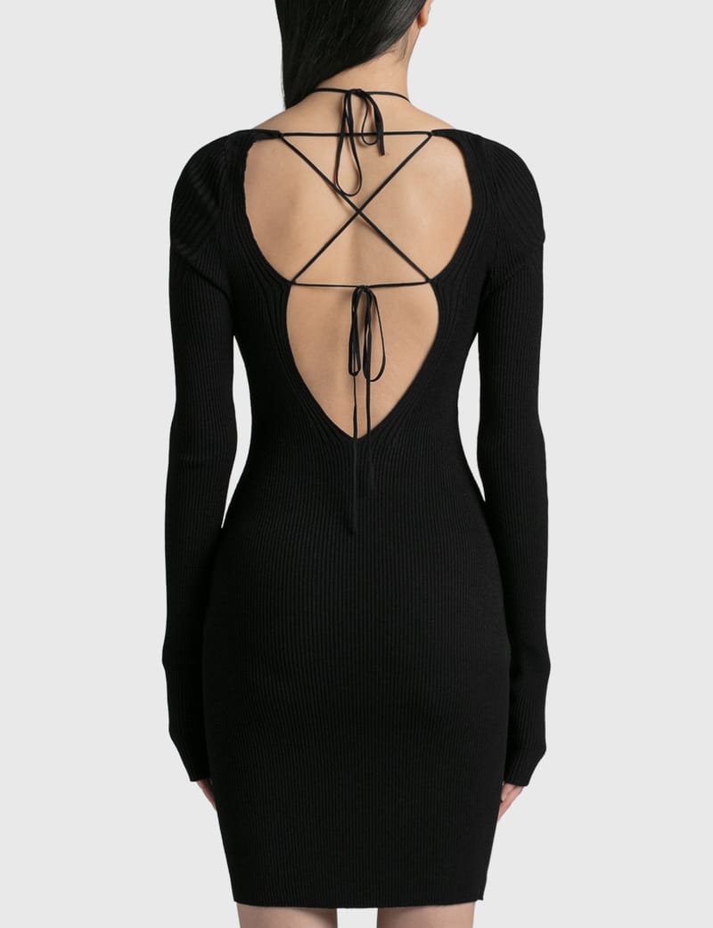 Nensi Dojaka - Long Sleeve Ribbed Dress | HBX - Globally