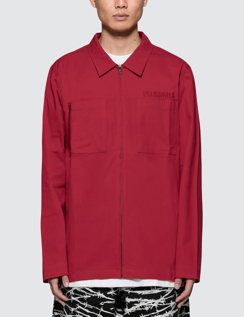 Pleasures garage 2025 shirt jacket