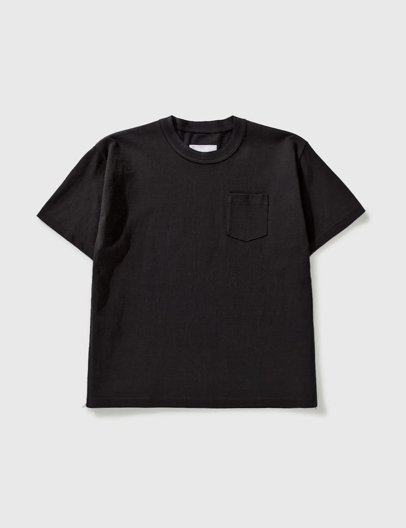 Sacai - Side Hem Zip T-Shirt | HBX - Globally Curated Fashion and