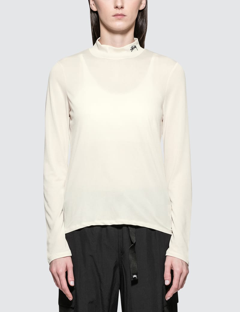 Stüssy - Anna Long Sleeve Tissue Mock Neck | HBX - Globally